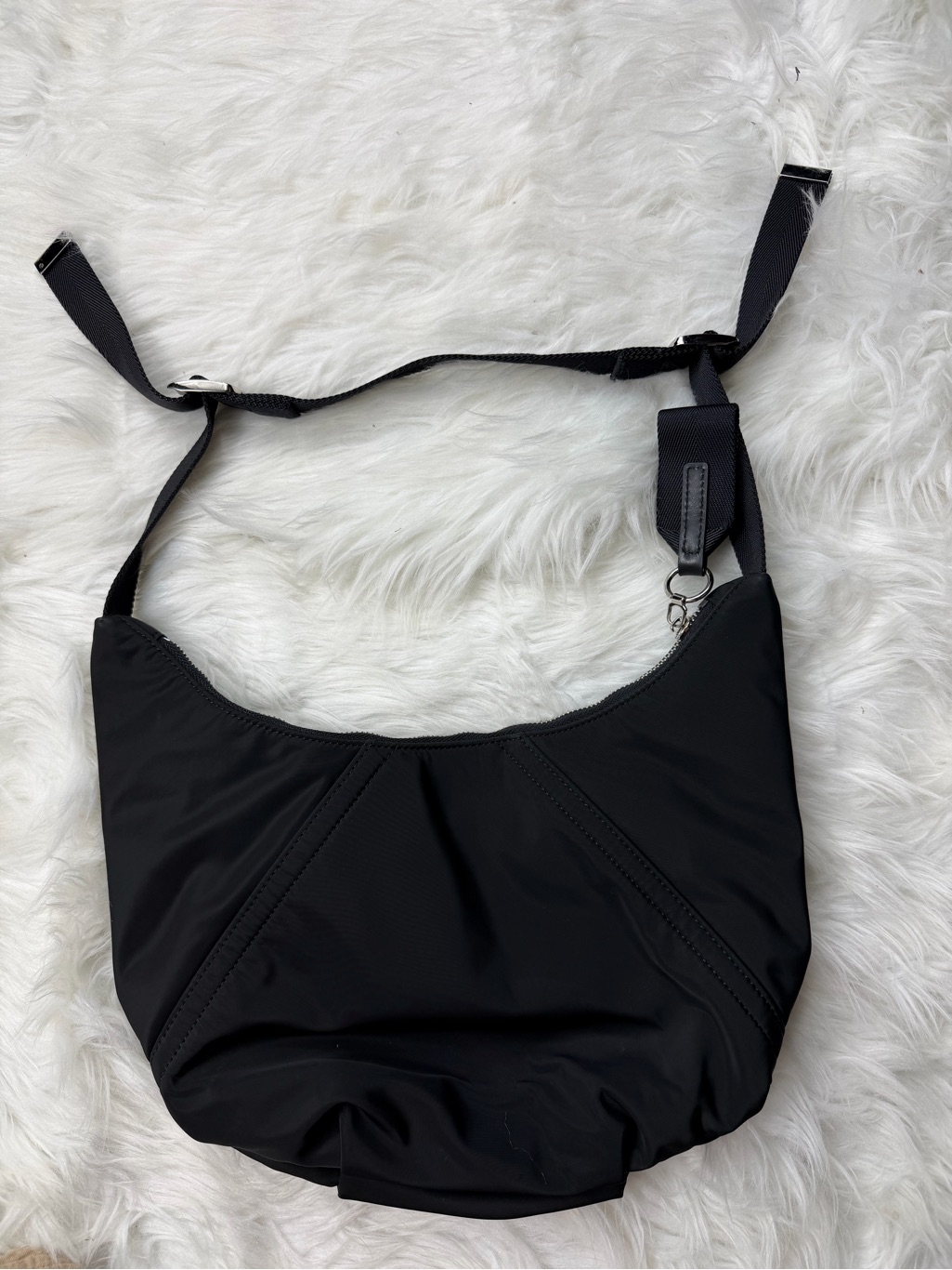 Transience Black Nylon Shoulder Bag — image 3 of 6